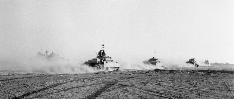 Brit tanks in El Alamein